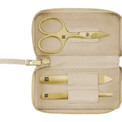 Zwilling Beauty Sets 3-tlg. Maniküre/Pediküre-Etui Beigefarbenem Rindleder von New
