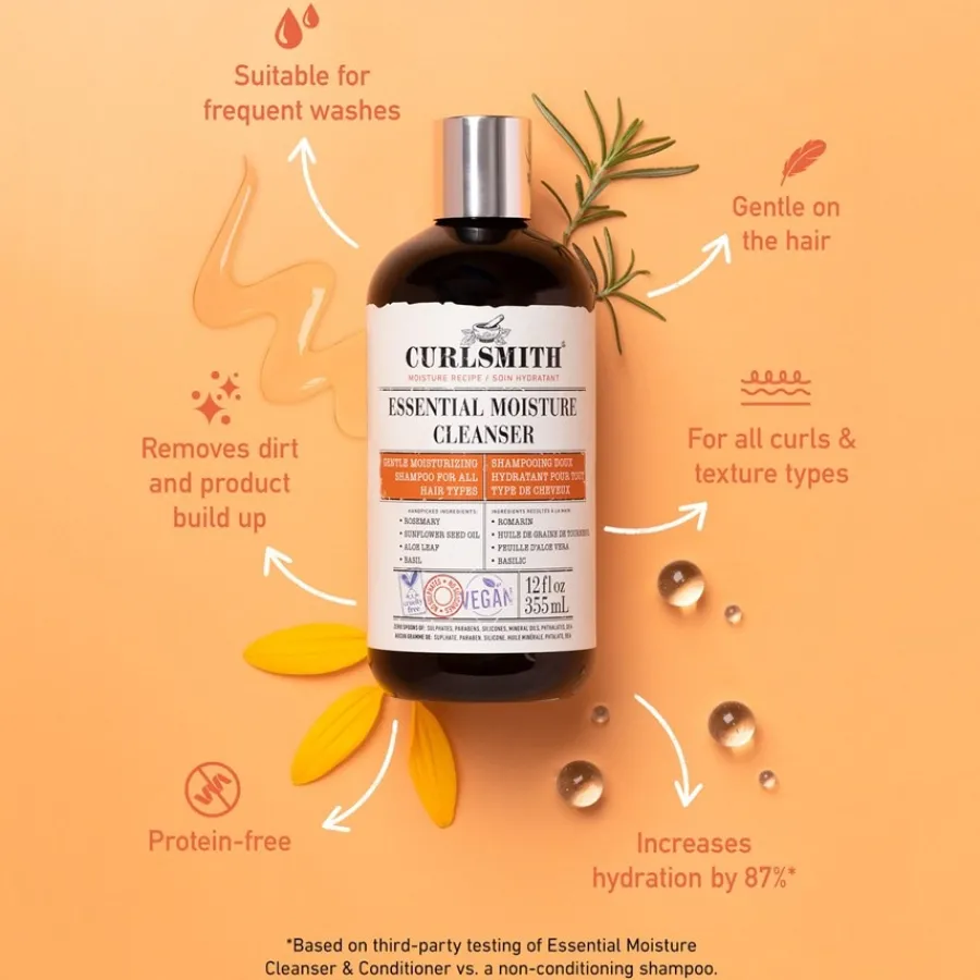 Curlsmith Shampoo & Co-Wash Essential Moisture Cleanser von