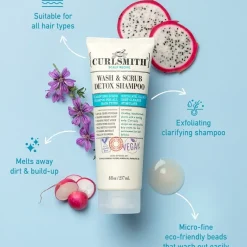 Curlsmith Shampoo & Co-Wash Wash & Scrub Detox Shampoo von