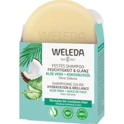 Weleda Shampoo Festes Shampoo Feuchtigkeit & Glanz Für normales bis trockenes Haar von