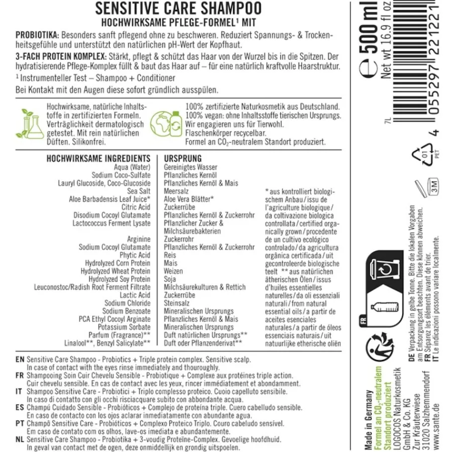 Sante Naturkosmetik Shampoo Sensitive Care Shampoo von Outlet