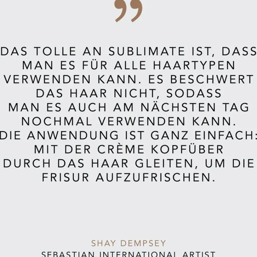 Sebastian SHINE Invisible Finishing Crème Sublimate von