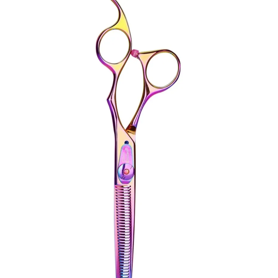 Olivia Garden SilkCut Effilierschere Rainbow RH 6,0" von Online