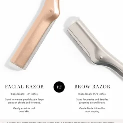 Tweezerman Skin Care Gesichtshaarrasierer Rose Gold von