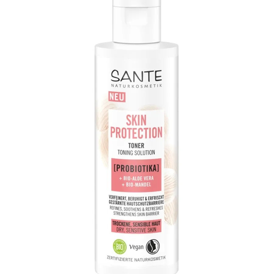 Sante Naturkosmetik Skin Protection Toner mit Probiotika, Bio-Aloe Vera & Bio-Mandel von Sale