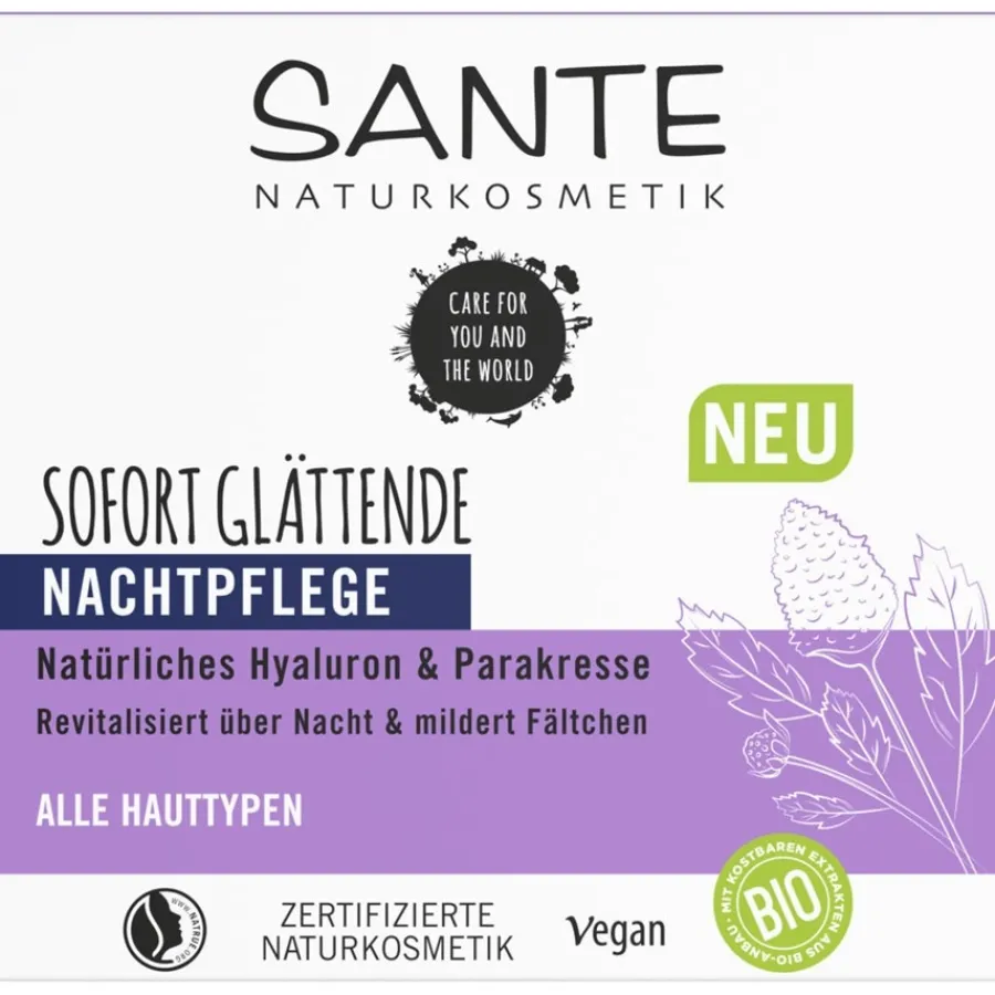 Sante Naturkosmetik Sofort Glättende Nachtcreme von