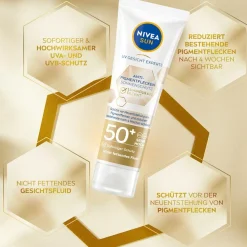 NIVEA Sonnenschutz Anti-Pigmentflecken Sonnenschutz LSF50+ Luminous 630 Patent von