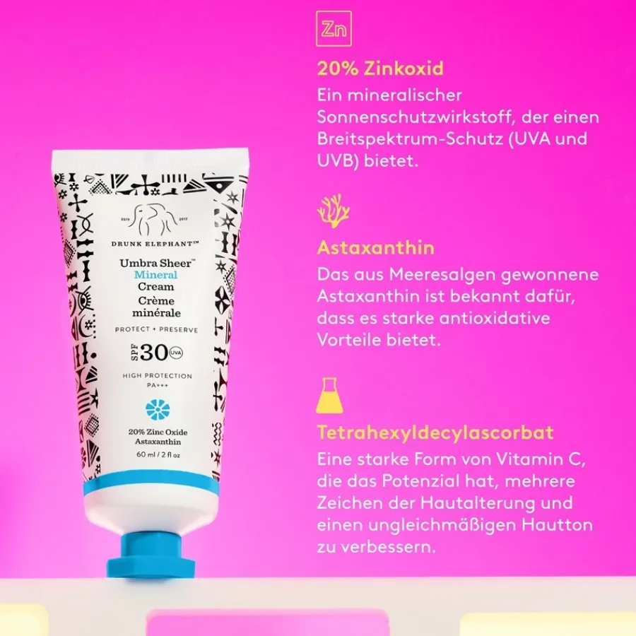 Drunk Elephant Sonnenschutz Umbra Mineral Cream SPF 30/PA+++ von Sale