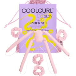 GLOV Spider Coolcurl™ Multi-Stab Hitzefreies Lockenwickler-Set Pink von Discount