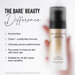 bareMinerals Spray Veil 24HR Natural Matte Setting Spray von