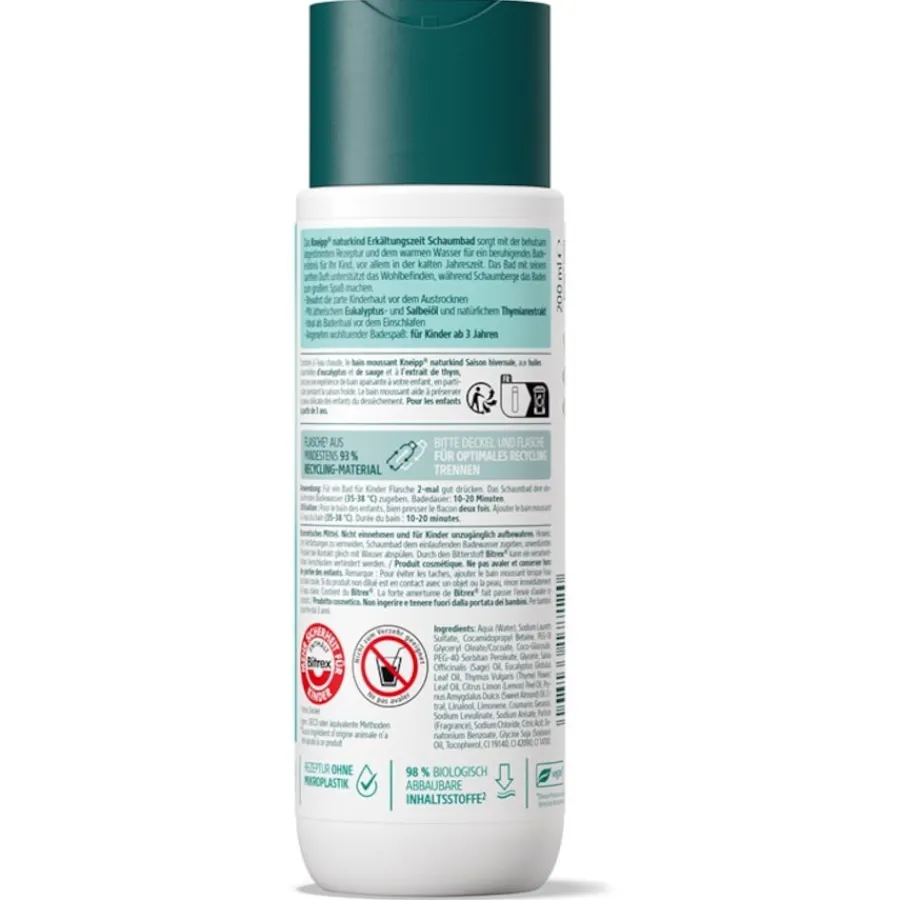 Kneipp Sprudelbäder Schaumbad Erkältungszeit Naturkind von