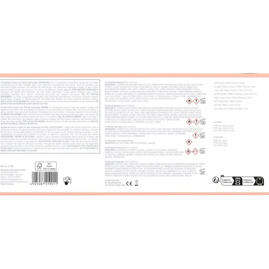 Alessandro Striplac UV Colour UV Starter Set Dry Nails von Clearance