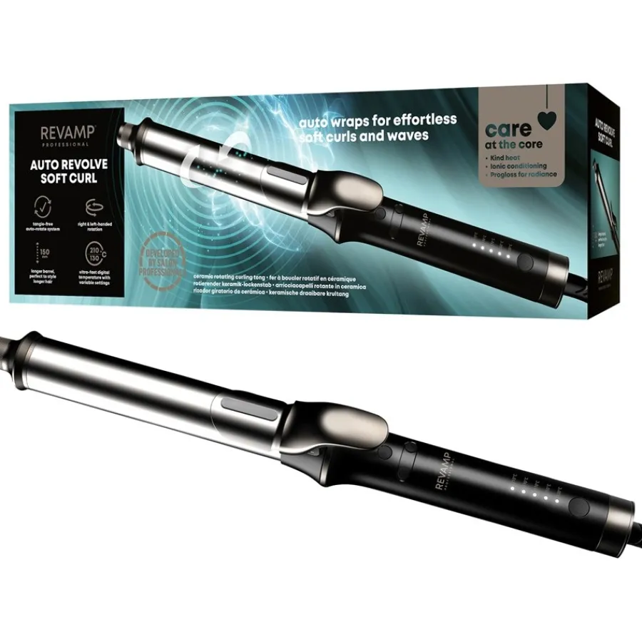 Revamp Professional Styler Auto Revolve Soft Curl Tong Automatisch drehender Soft-Lockenstab mit Keramikbeschichtung von