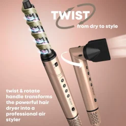 Revamp Professional Styler Dynamischer Radiance Pro Blow Dry 7-in-1 Ionen-Haartrockner und Luftstyler von Hot