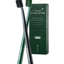 Swiss Smile Soft Toothbrush Set Herbal Style Hot