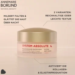 ANNEMARIE Bu00D6RLIND SYSTEM ABSOLUTE  Regenerierende Nachtcreme von ANNEMARIE BÖRLIND
