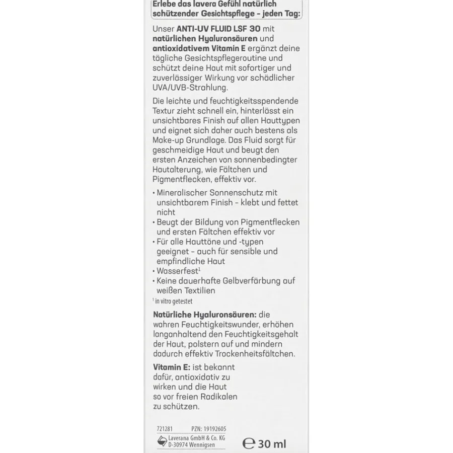 Lavera Tagespflege Anti-UV Fluid LSF 30 von