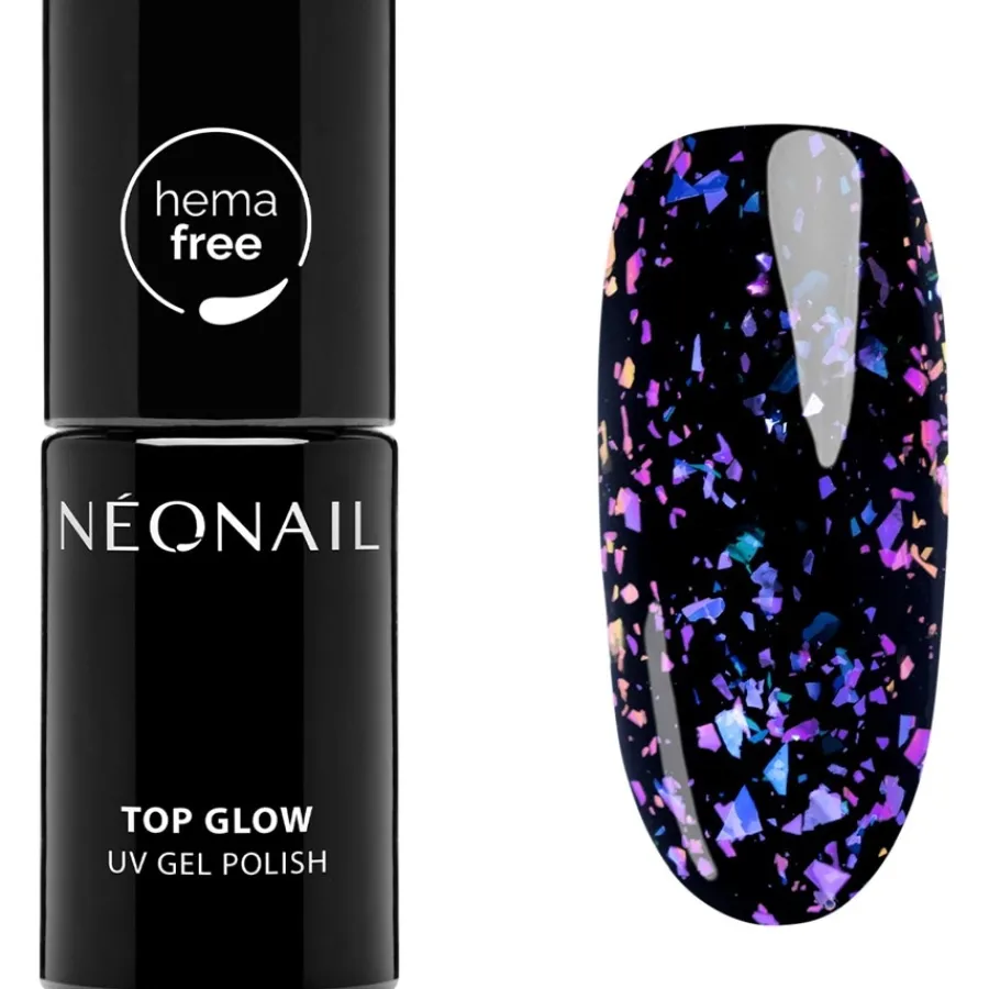 NEONAIL Top Coat Top Glow Aurora Flakes von