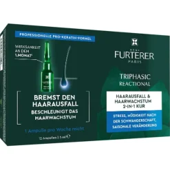 Renu00E9 Furterer Triphasic Reactional Kur bei temporärem Haarausfall von René Furterer