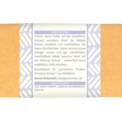 puremetics Trockenshampoo Trockenshampoo Sensibelchen 'Blond von Discount