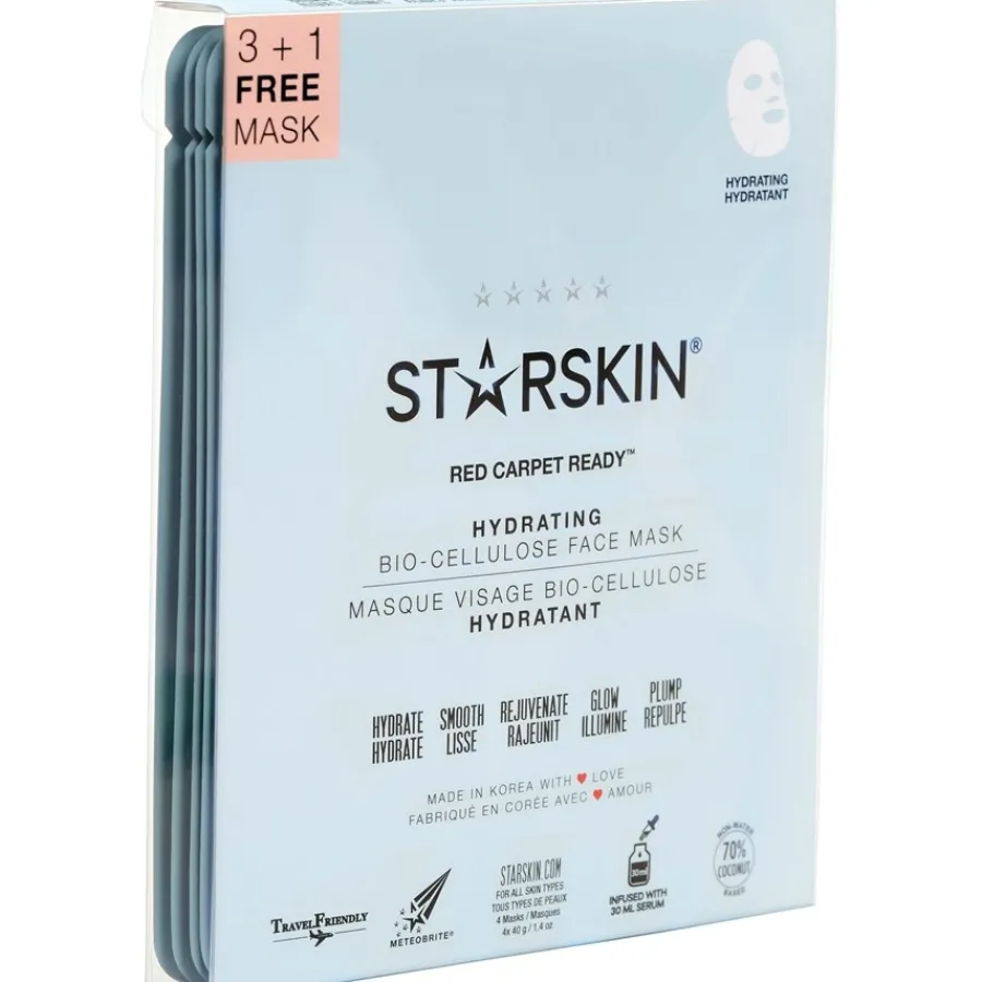 StarSkin Tuchmaske Hydrating Face Mask Set Bio-Cellulose Red Carpet Ready von
