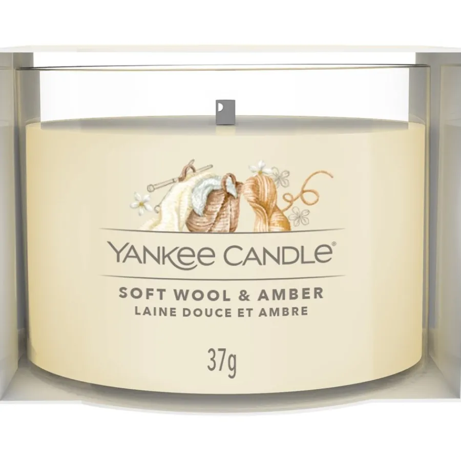Yankee Candle Votivkerze im Glas Soft Wool & Amber von Best