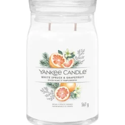 Yankee Candle Votivkerze im Glas White Spruce + Grapefruit von