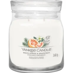 Yankee Candle Votivkerze im Glas White Spruce + Grapefruit von