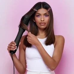 Mermade Hair Warmluftbürsten Blow Dry Brush Black von