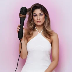 Mermade Hair Warmluftbürsten Blow Dry Brush Black von