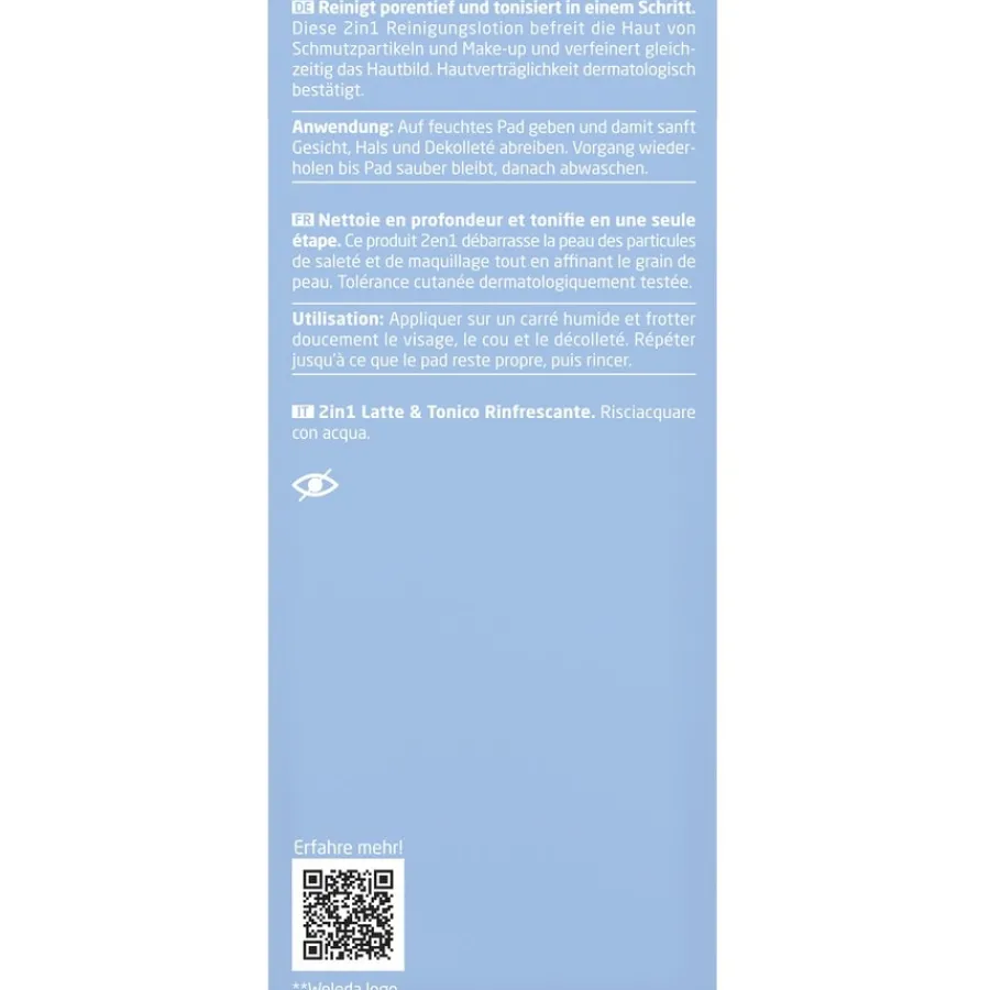 Weleda Erfrischende 2 in 1 Reinigung Best