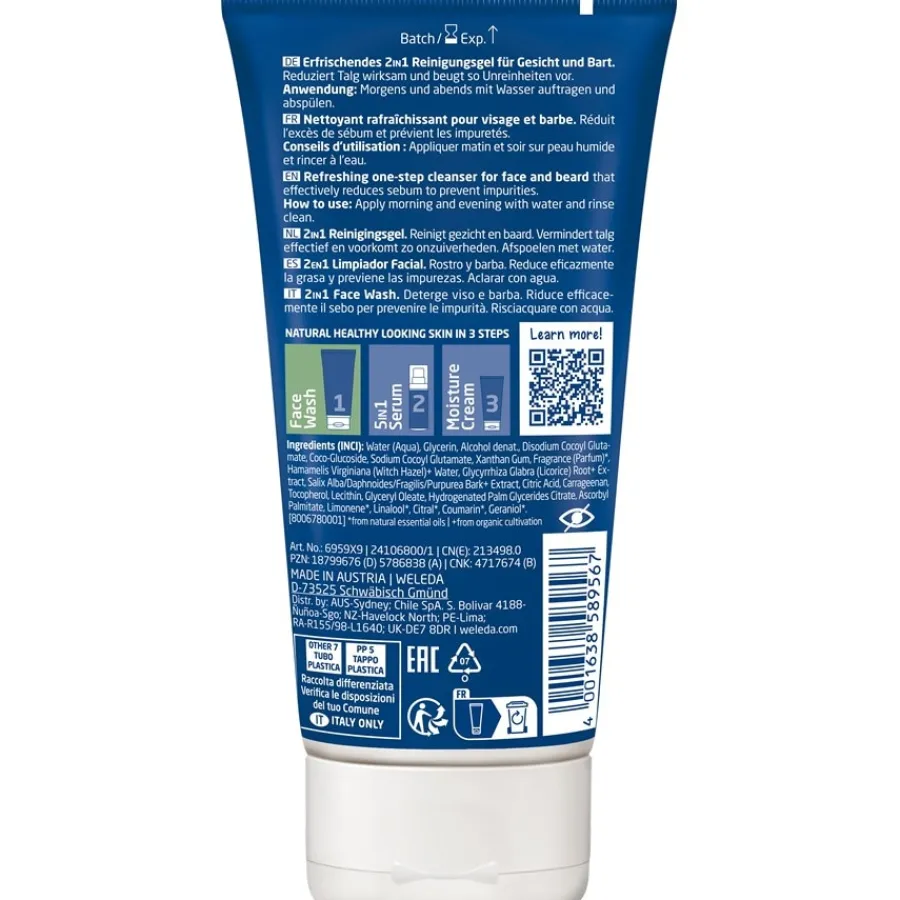 Weleda FOR MEN 2in1 Face Wash
