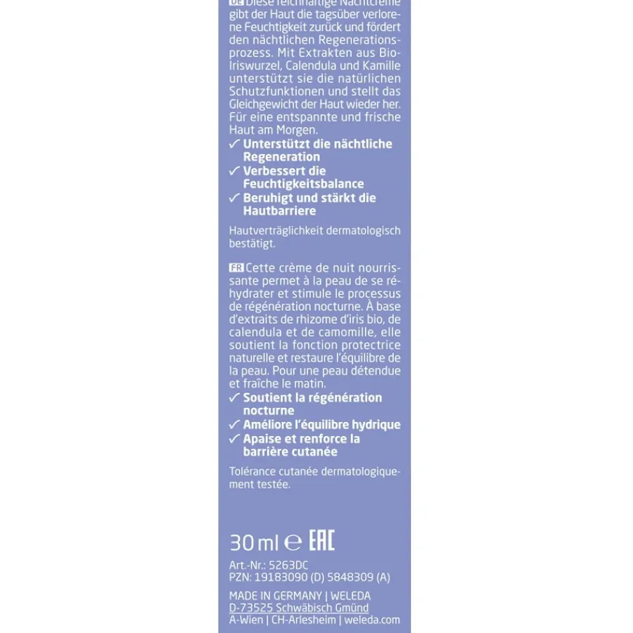 Weleda Iris Ausgleichende Nachtpflege New