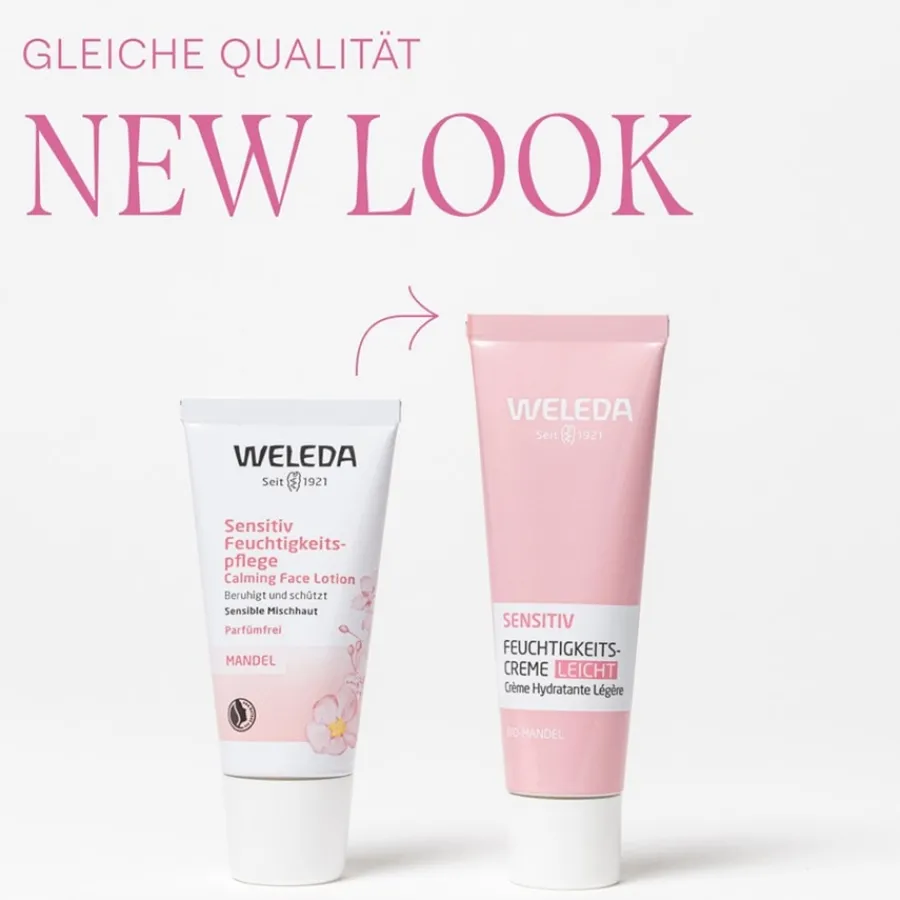 Weleda Sensitiv Feuchtigkeitscreme Leicht Mandel New