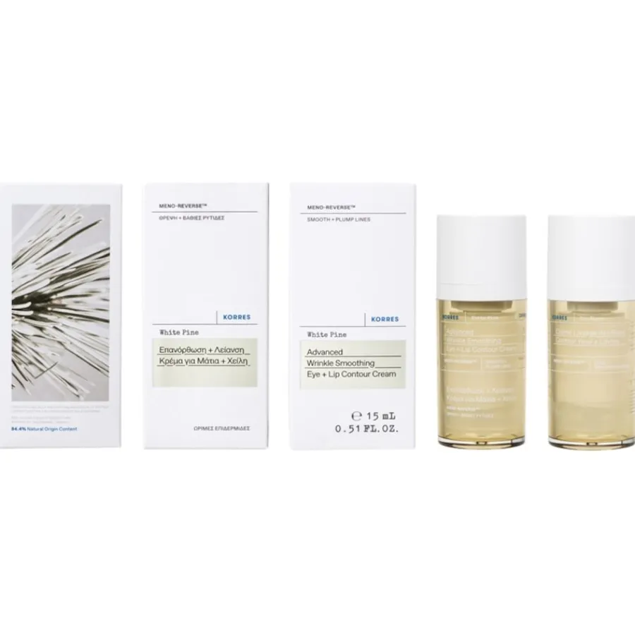 KORRES White Pine Meno Reverse Glättende Augen- und Lippenkonturcreme von