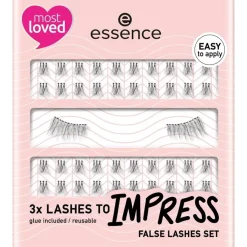 Essence Wimpern LASHES TO IMPRESS False Lashes Set (inkl. Kleber) von Outlet
