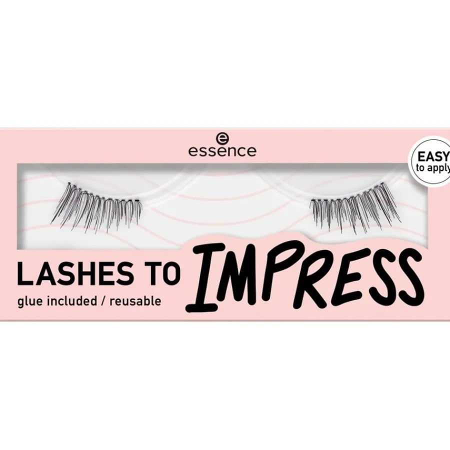 Essence Wimpern LASHES TO IMPRESS False Lashes Set (inkl. Kleber) von Outlet