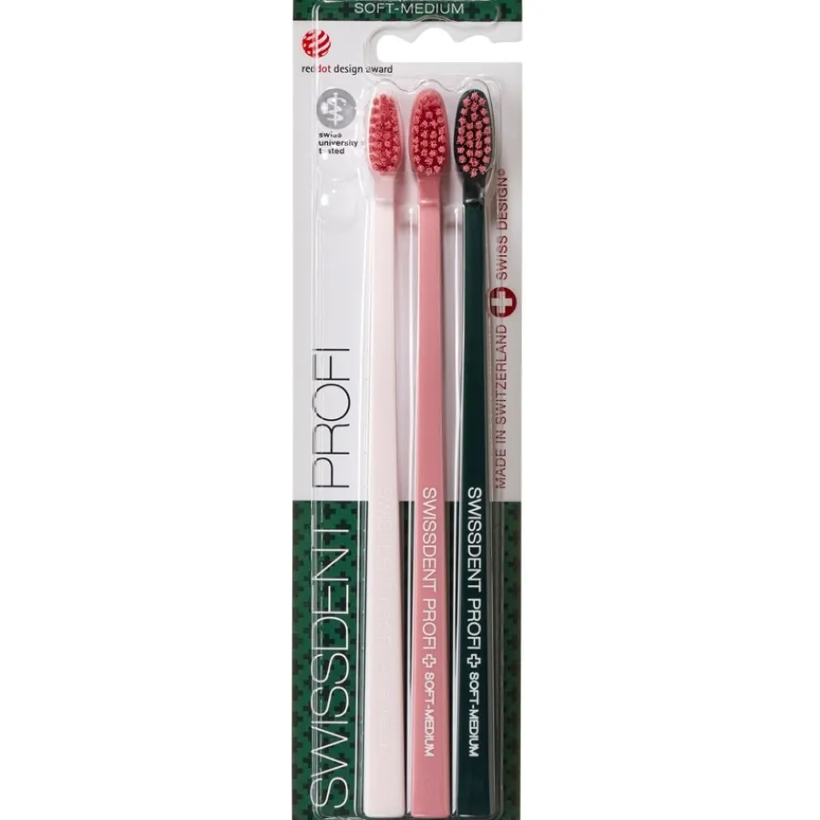Swissdent Zahnbürsten Profi Colours Trio Soft-Medium von Sale